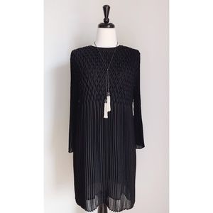 Topshop Chiffon Diamond Pleat Dress